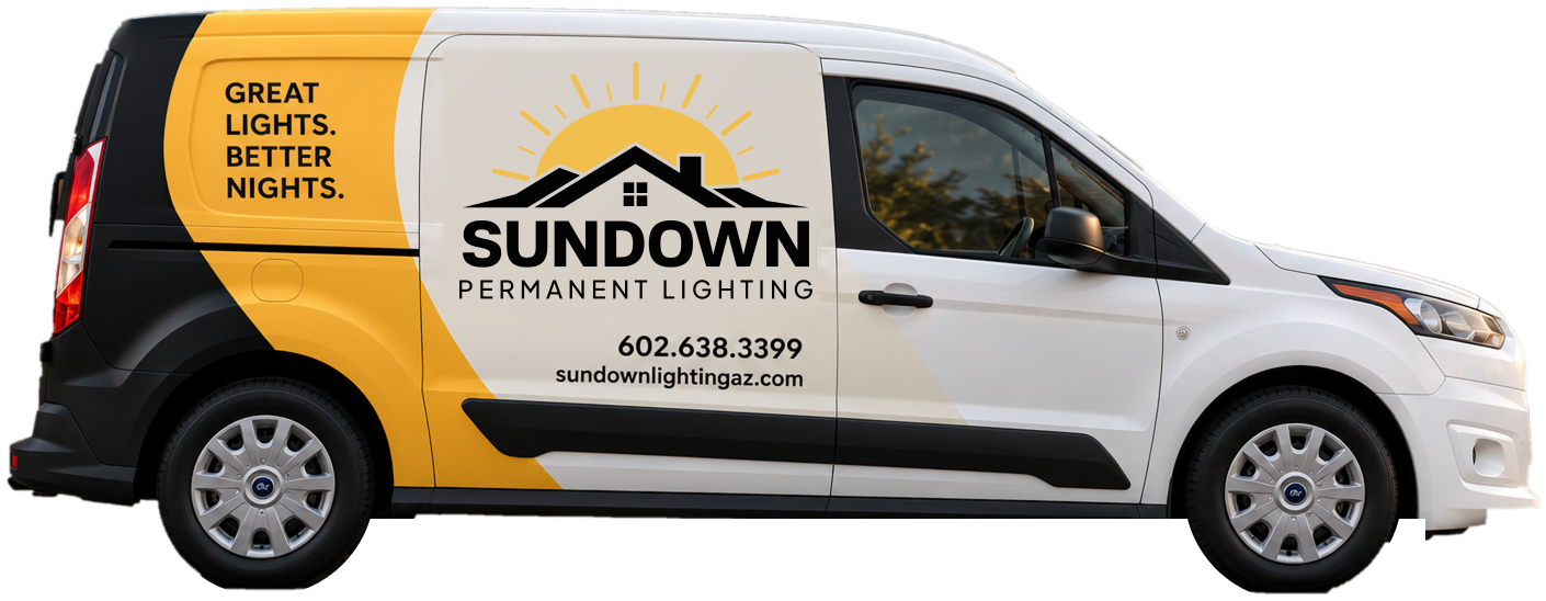 Sundown Permanent Lighting van