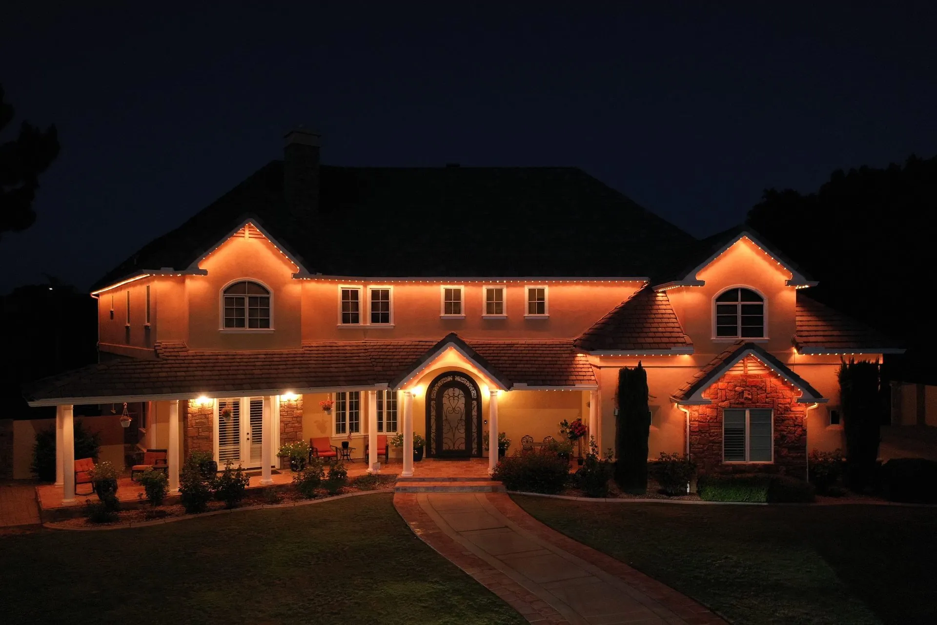 Custom permanent lighting installation